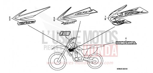 MARKE (CRF250R8/9) CRF250R8 de 2008